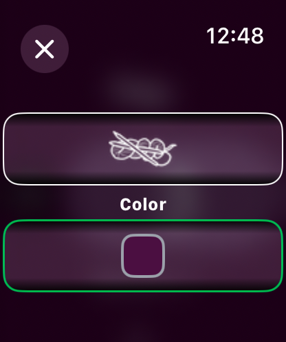ArisaMakes Row Counter App Screenshot of Counter Set to Zero ArisaMakes Row Counter App Screenshot of Counter Set to Zero